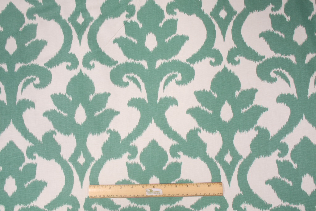 Richloom Richloom Azzuro Printed Cotton Drapery Fabric in Teal 8.95