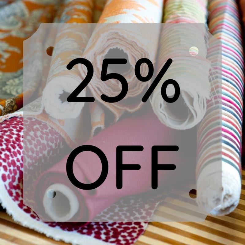 25% Off Fabric