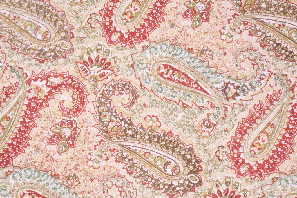 Richloom Salisbury Printed Cotton Drapery Fabric in Hearth