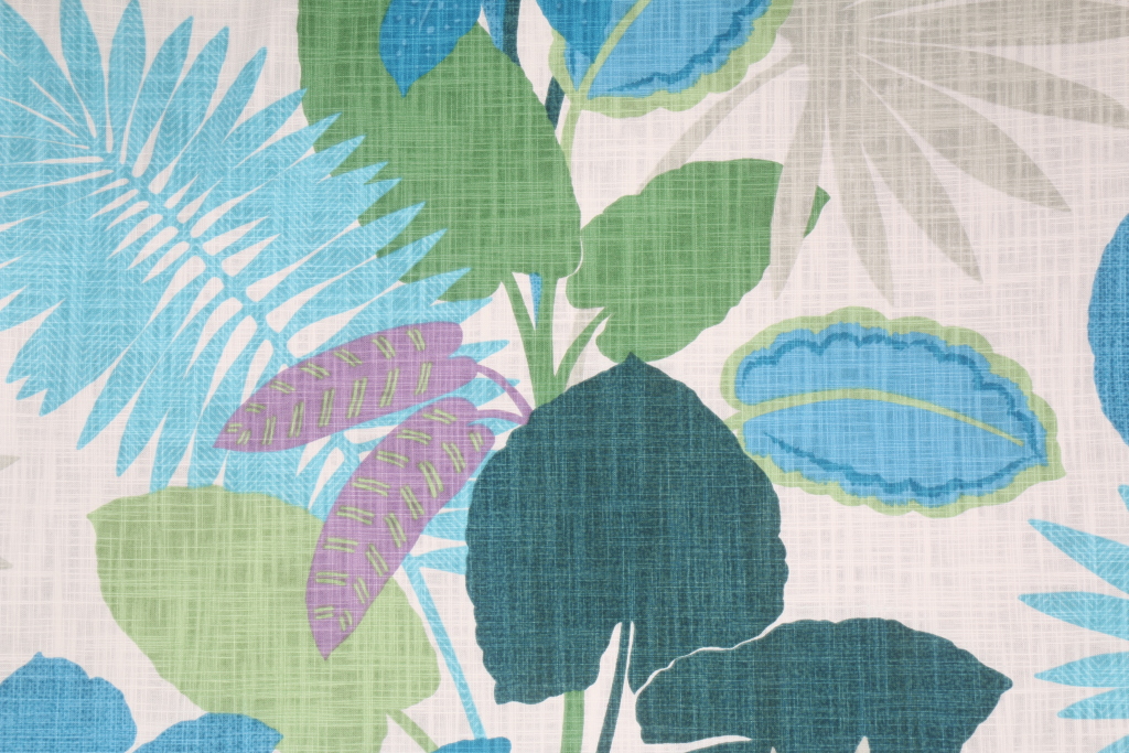 Kaufmann Costa Rica Printed Cotton Drapery Fabric in oasis