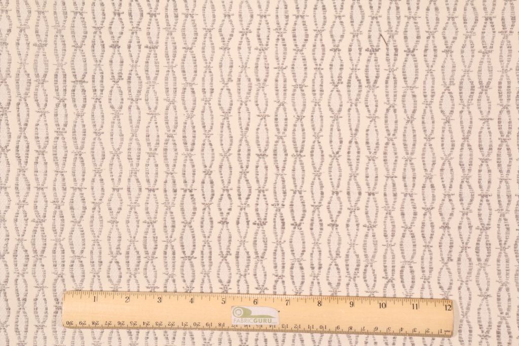 2.1 Yards Woven Upholstery Fabric in Gray/Beige