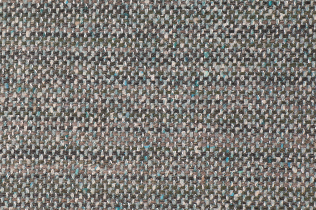 2.3 Yards Designers Guild Herringbone Upholstery Fabric in Grey/Blue