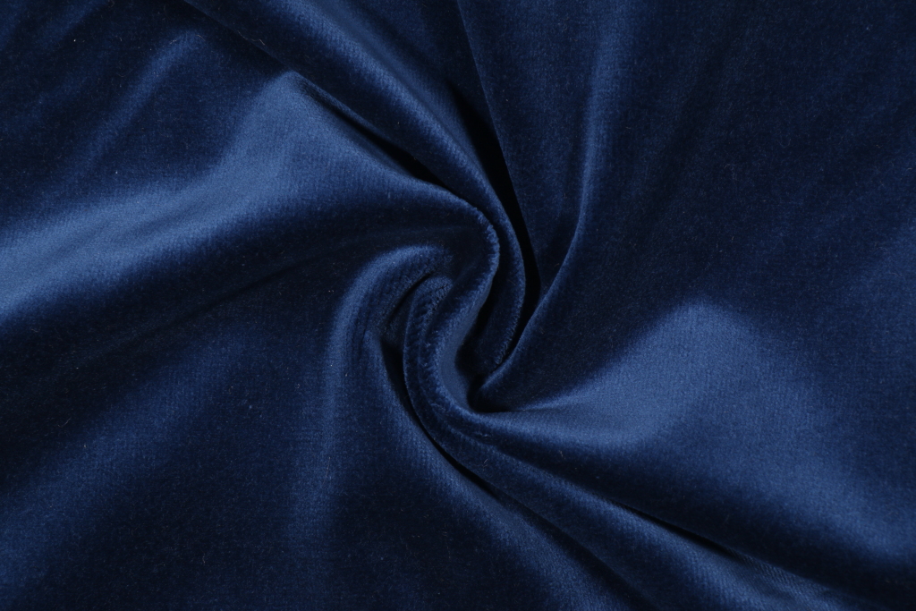 2.7 Yards KF Velvet Upholstery Fabric in Cobalt
