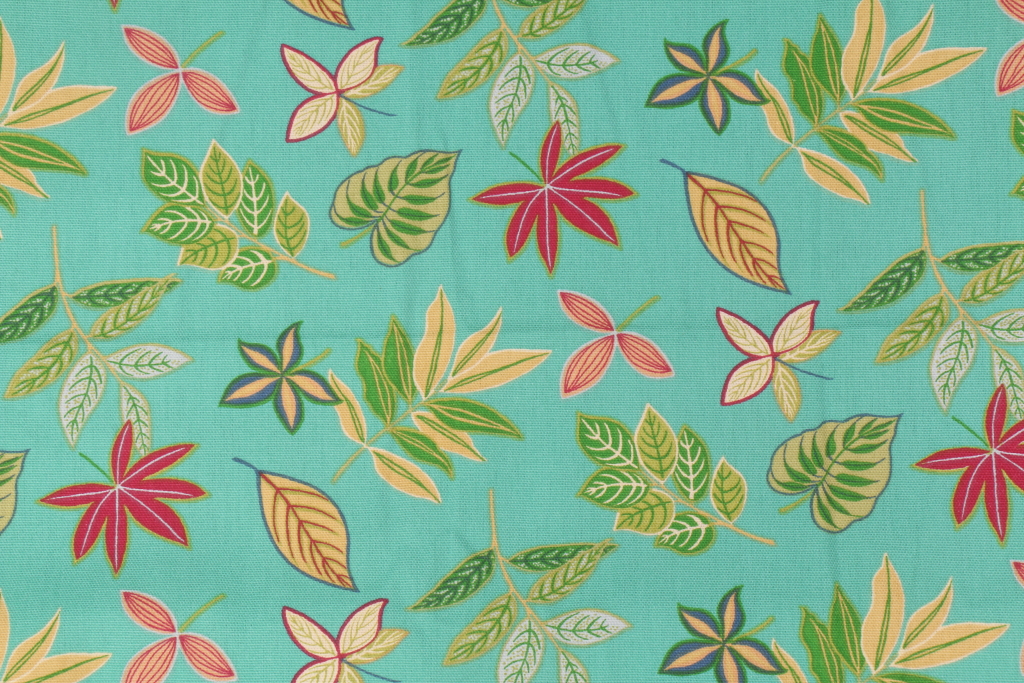 5 Yards Waverly Tropical Tropics Printed Cotton Drapery Fabric