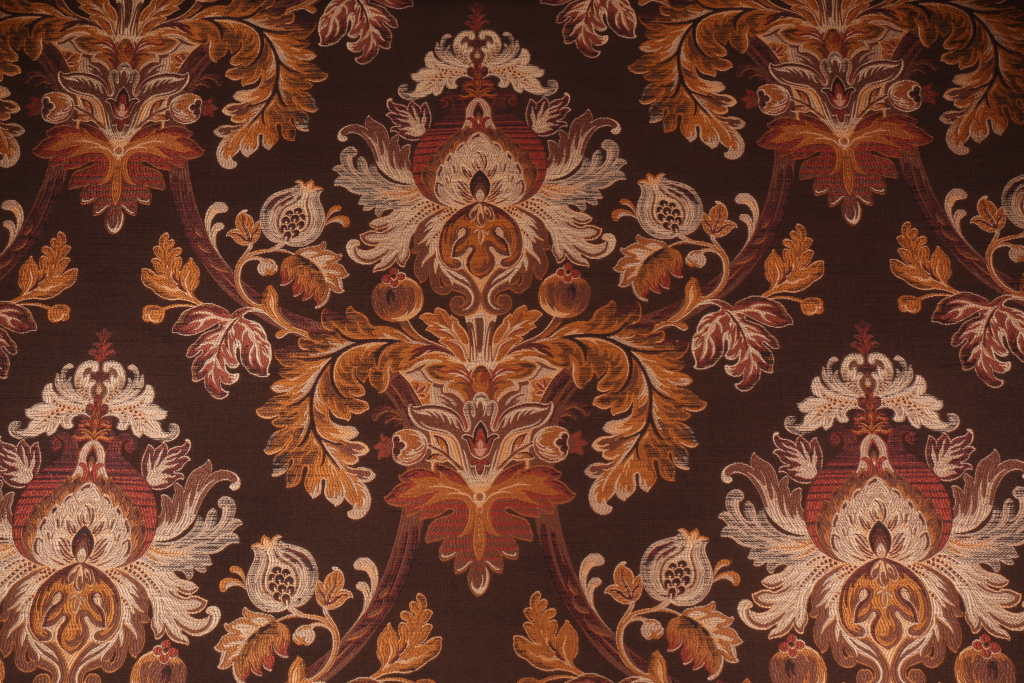 Tapestry Upholstery Fabric in Black