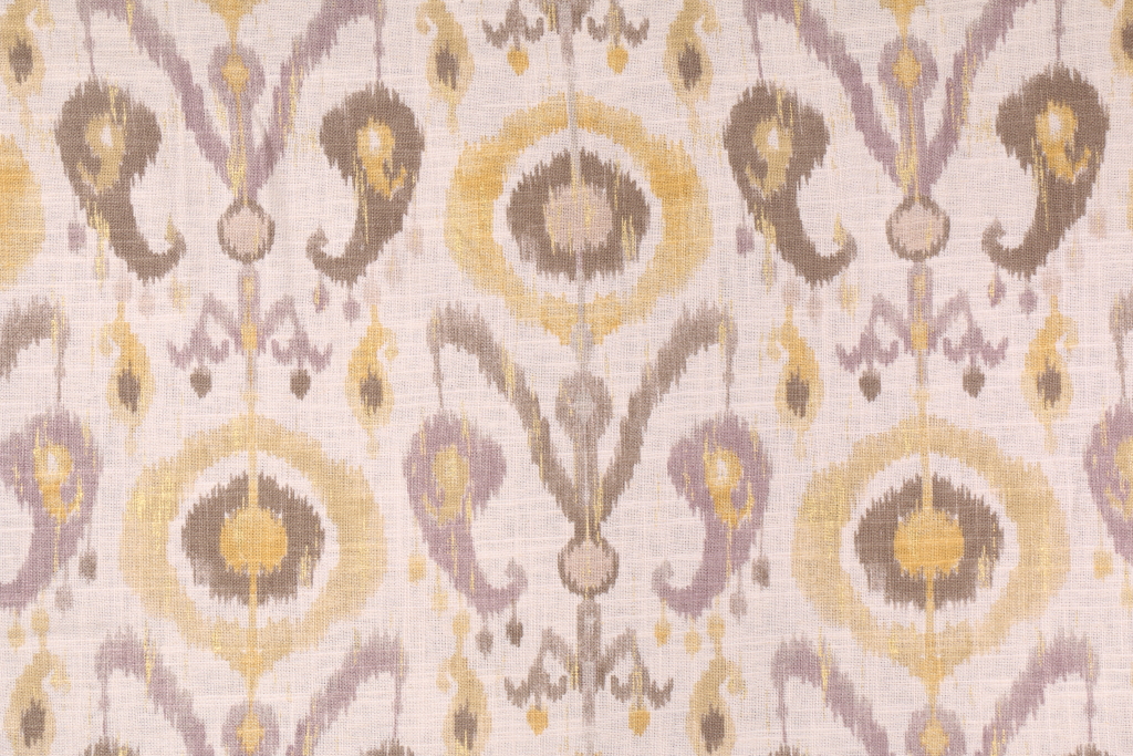 Richloom Platinum Collection Holiday Printed Linen Blend Drapery Fabric