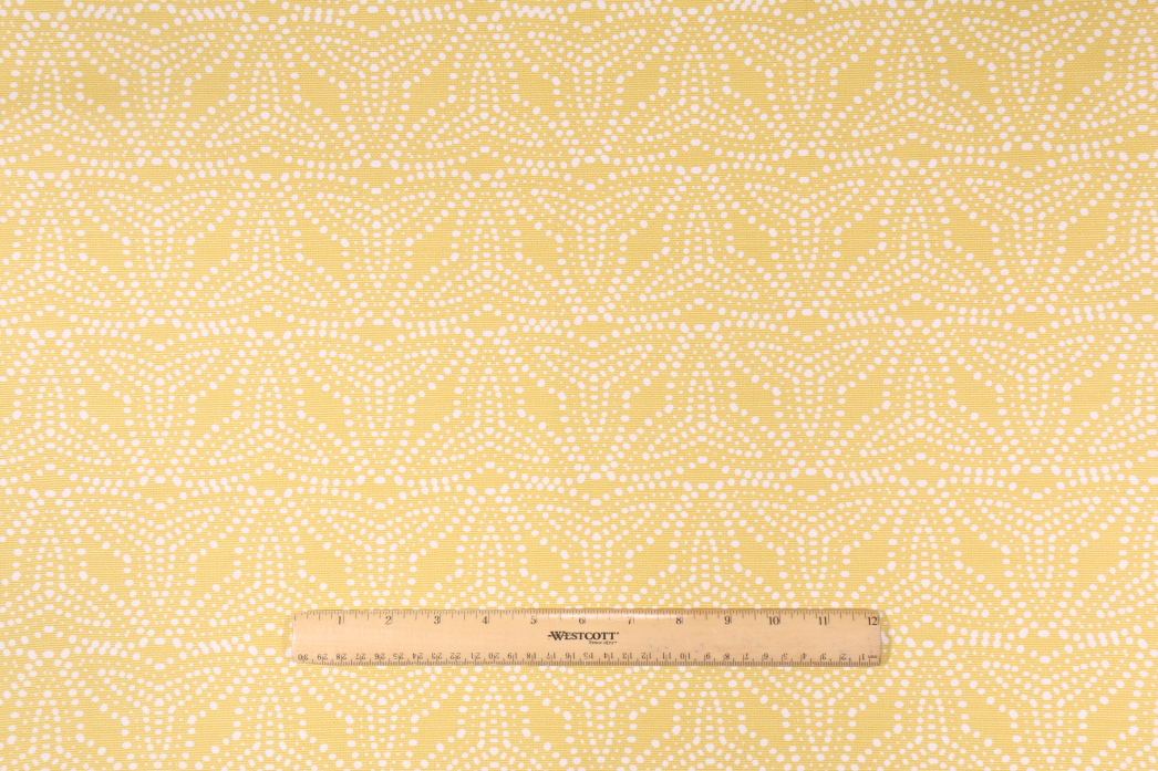 Premier Prints Galveston Rochefort Printed Cotton Drapery Fabric in Sunglow