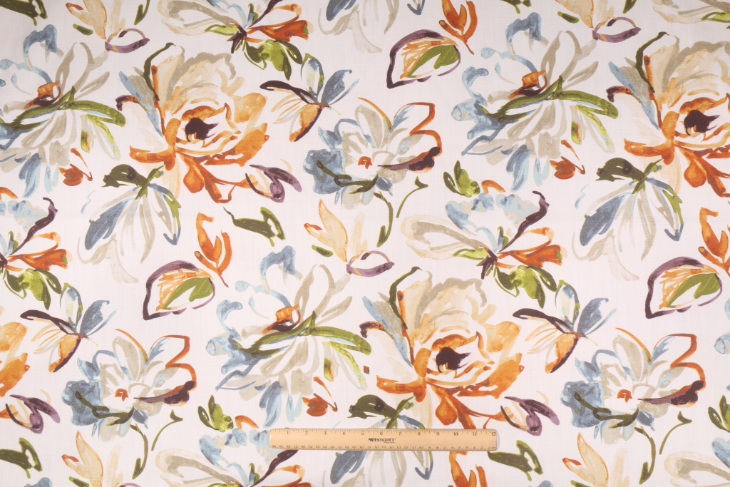 Hamilton O Keefe Printed Cotton Drapery Fabric in Sunset
