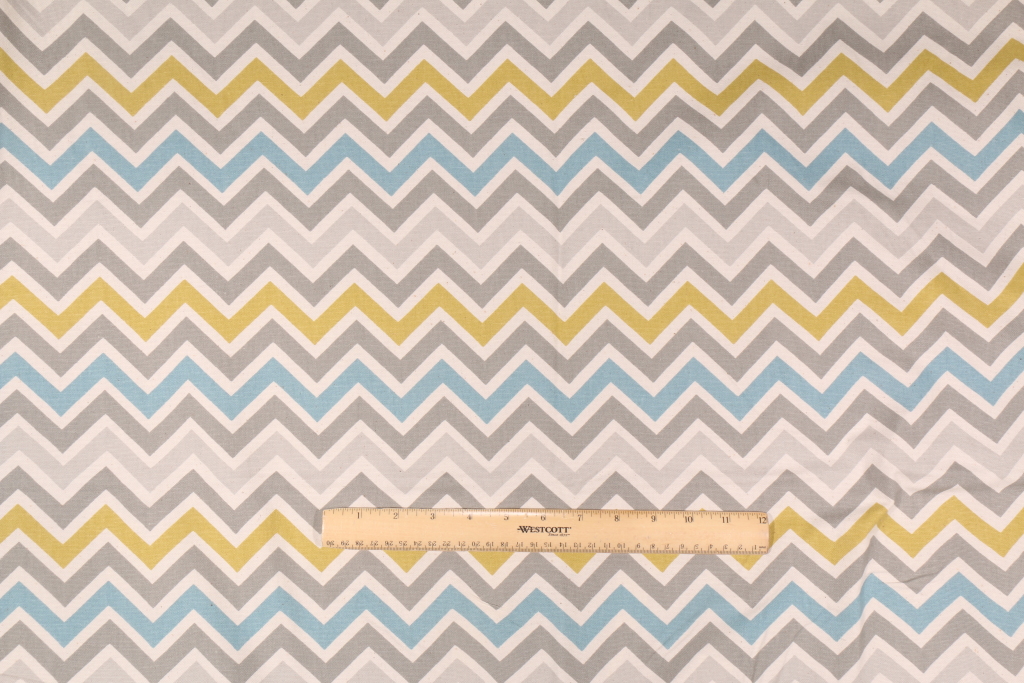 2.3 Yards Premier Prints Zoom Zoom Printed Cotton Drapery Fabric in