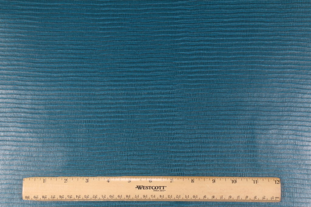 10 Yards Patterned Vinyl Upholstery Fabric in Peacock