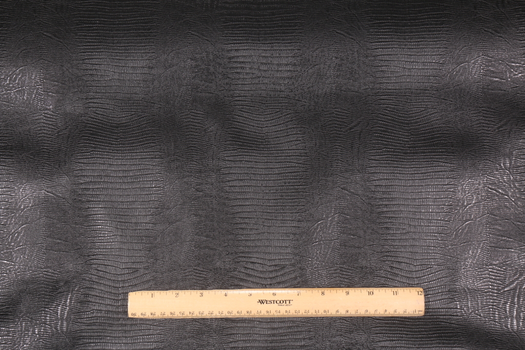 Skin Patterned Vinyl Upholstery Fabric in Eclipse