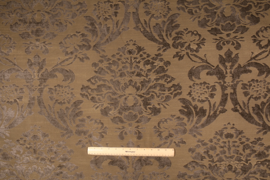 4 Yards Robert Allen Linen Damask Italian Chenille Damask Upholstery