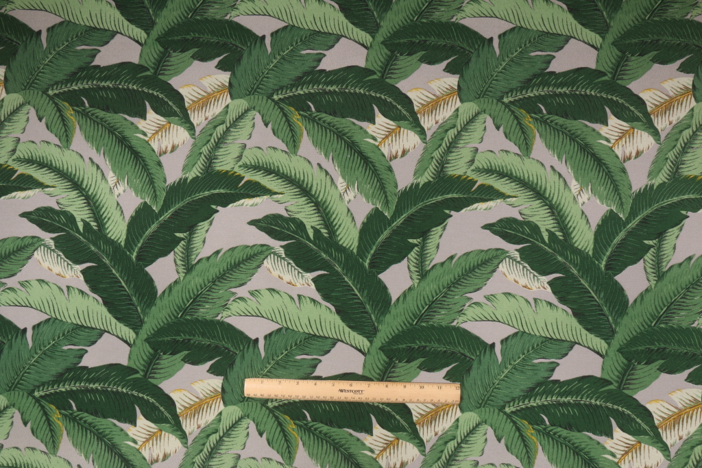 Tommy Bahama Island Hopping Printed Polyester Outdoor Fabric in Slate