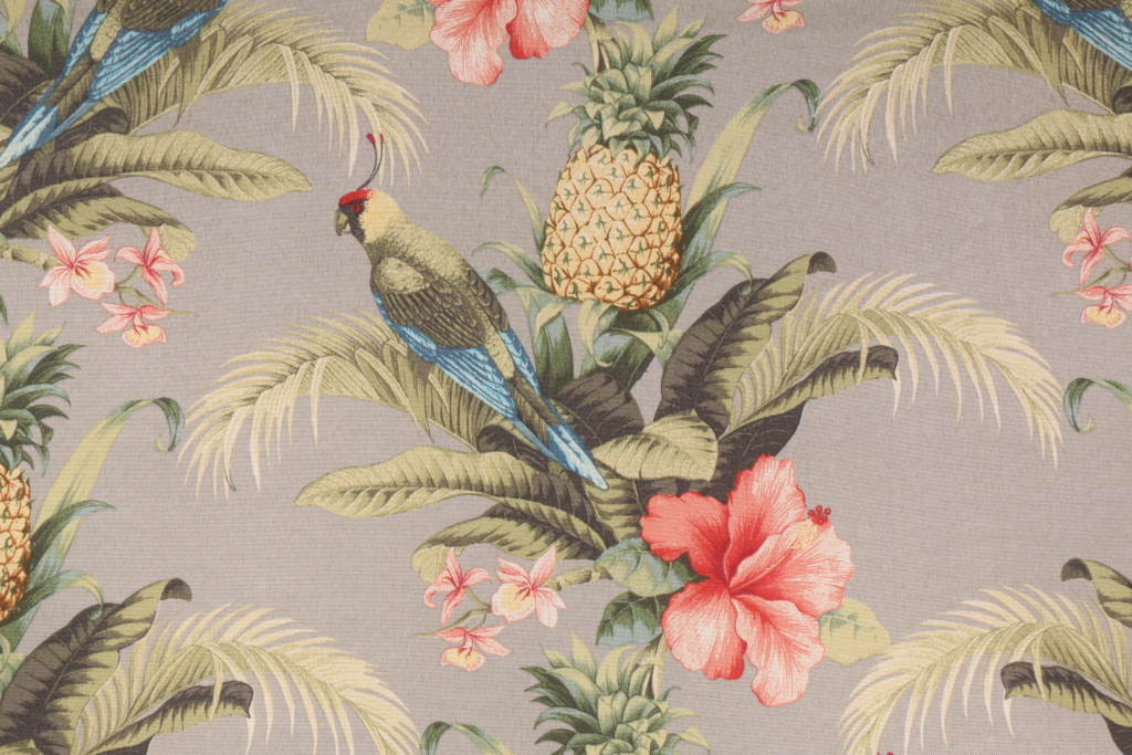 Tommy Bahama Beach Bounty Printed Polyester Outdoor Fabric in Tangelo