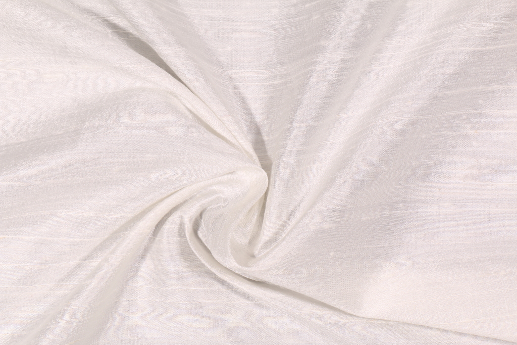 8 Yards Catania Silks Dupione Drapery Fabric in Ivory
