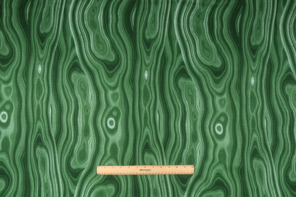 10 Yards Robert Allen Malakos Printed Cotton Drapery Fabric in Malachite