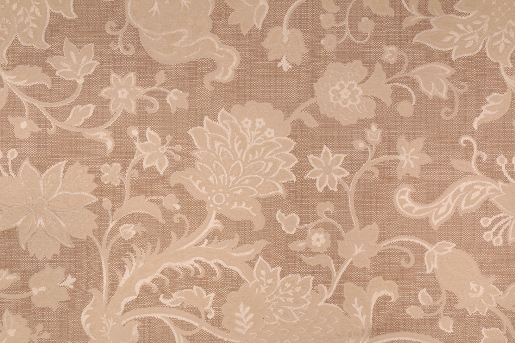 2.5 Yards Alma Damask Upholstery Fabric in Hemp