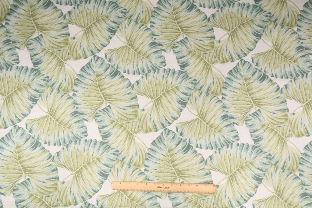 Hamilton Costa Rica Printed Cotton Drapery Fabric in Seaspray
