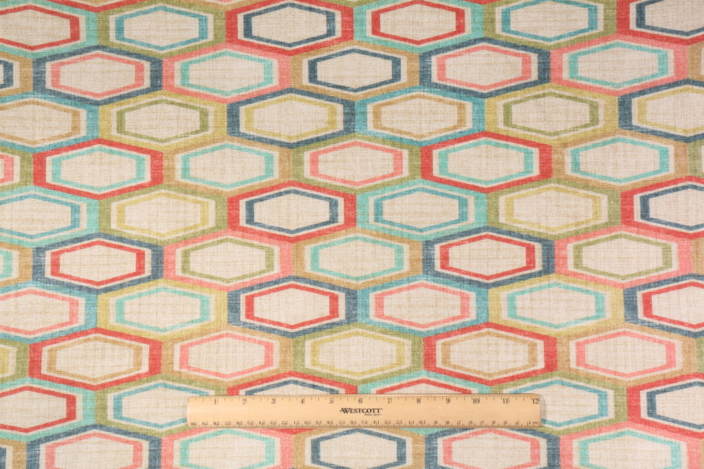 Hamilton Nortwood Printed Cotton Drapery Fabric in Gemstone