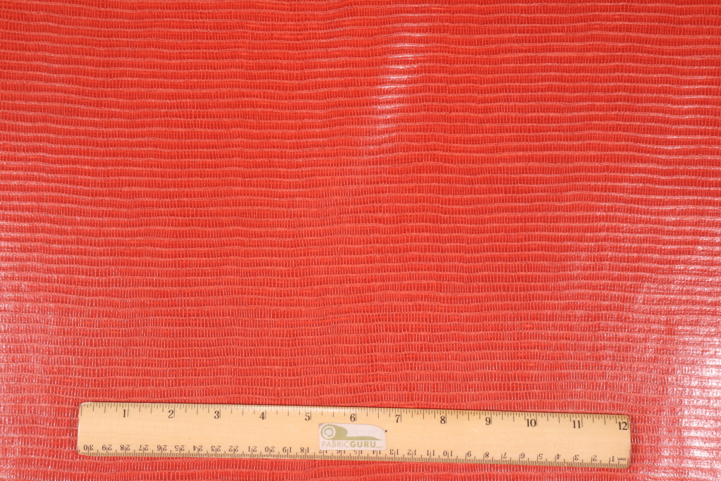 Bay Street Textured Vinyl Upholstery Fabric in Orange