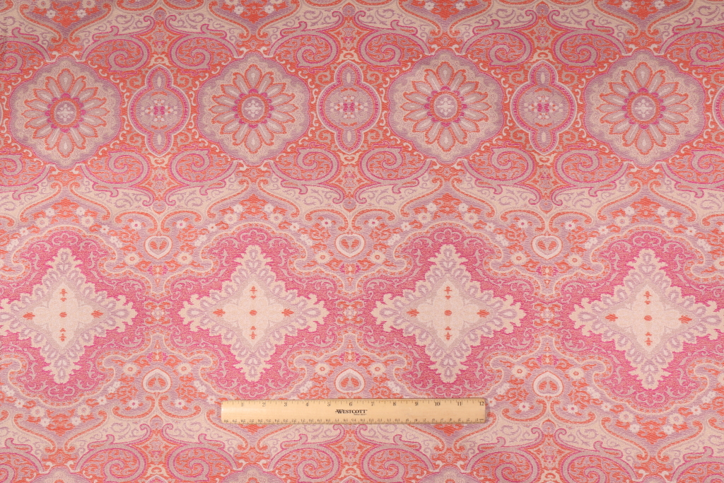 Onyx Age Tunga Tapestry Upholstery Fabric in Mulberry