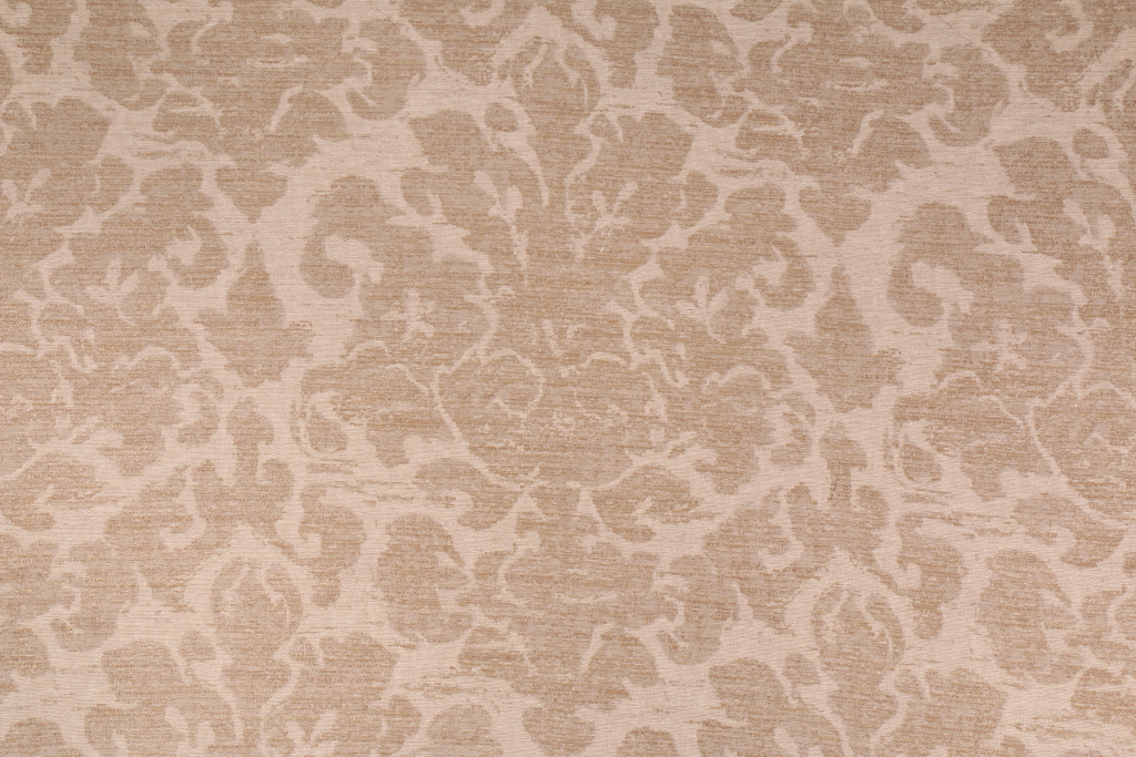 7.5 Yards Damask Upholstery Fabric in Cane