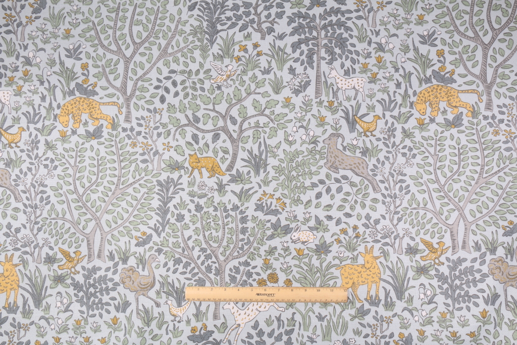 12.5 Yards Robert Allen Folkland Printed Cotton Decorator Fabric in