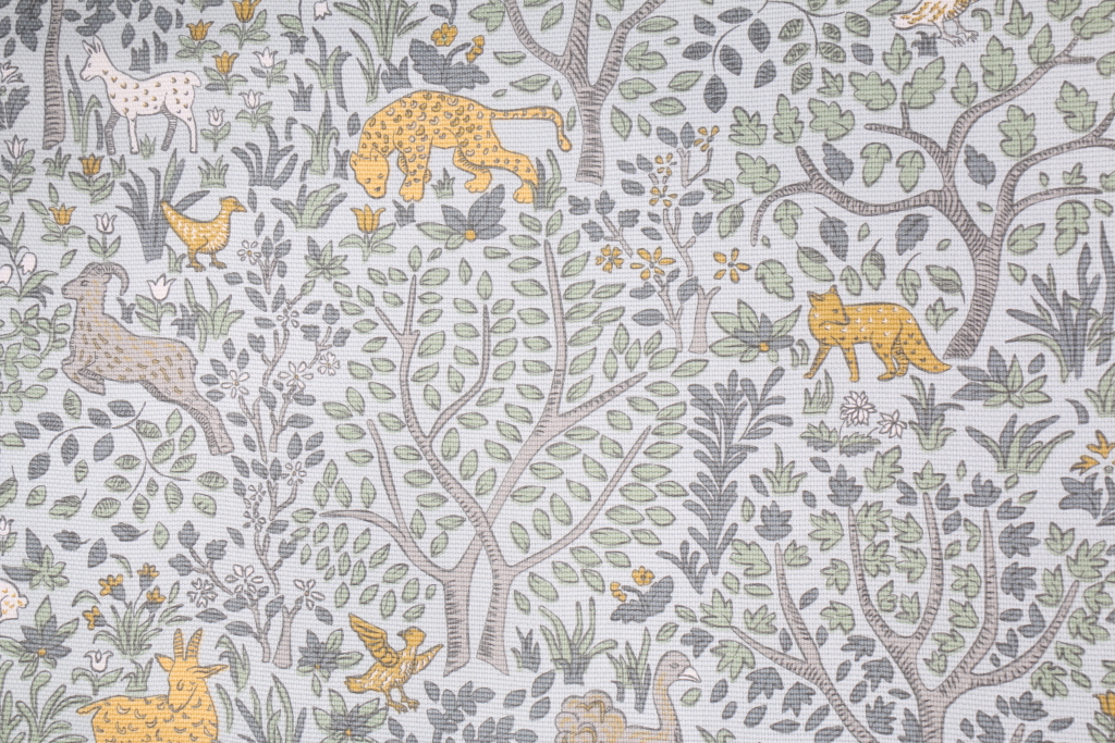 12.5 Yards Robert Allen Folkland Printed Cotton Decorator Fabric in