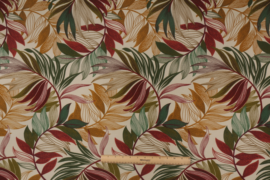 Richloom Oasis Printed Polyester Outdoor Fabric in Gem