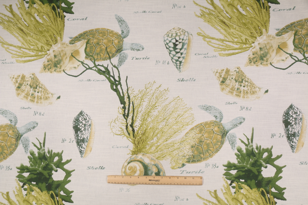 Vilber Corales01 Spanish Printed Cotton Drapery Fabric