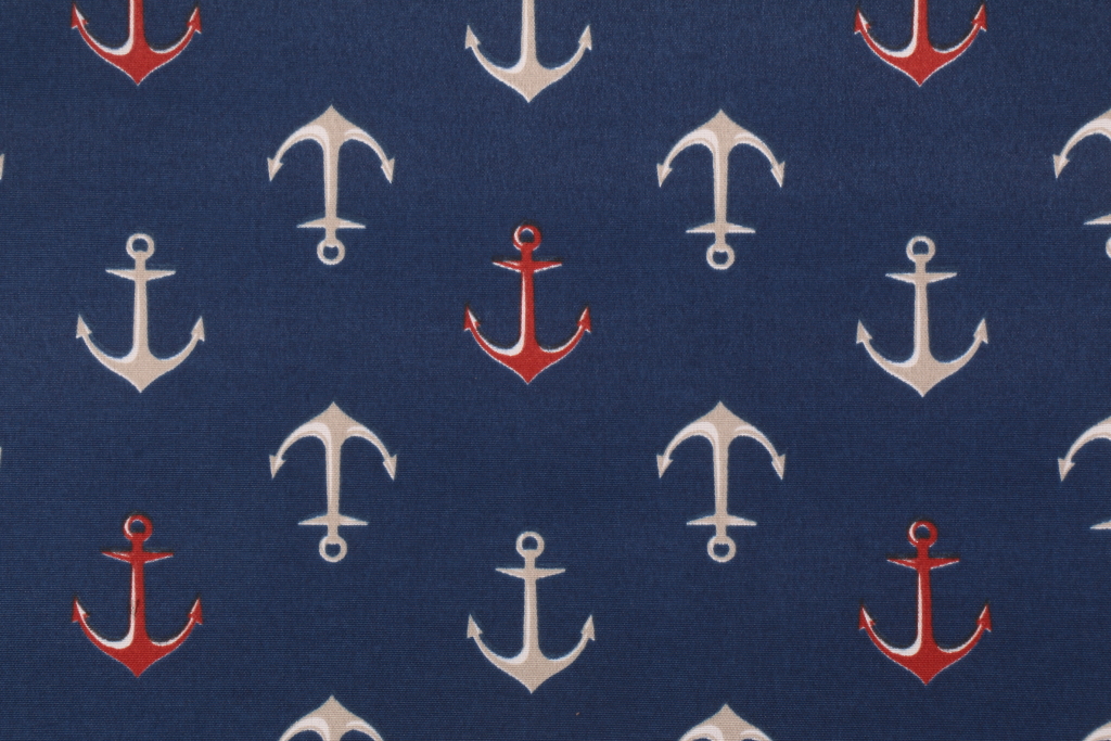 Waverly Oceanic Calm Printed Polyester Outdoor Fabric in Nautical