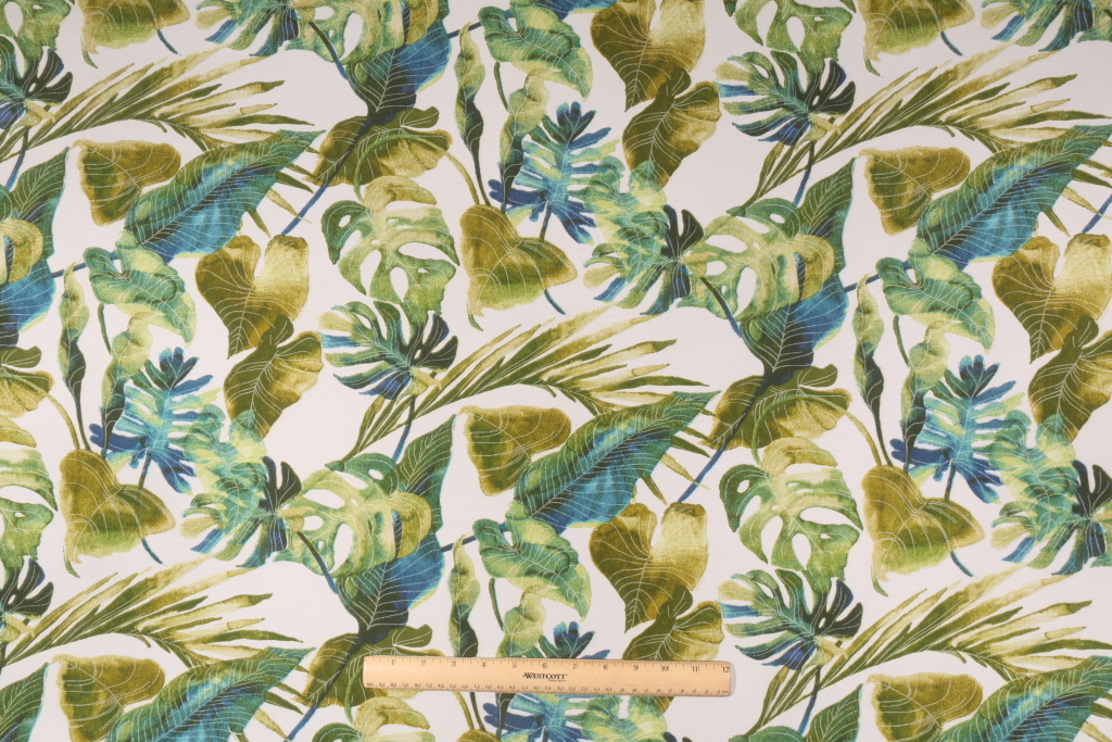 1.88 Yards Tommy Bahama Inky Palms Printed Poly Outdoor Fabric in Jade