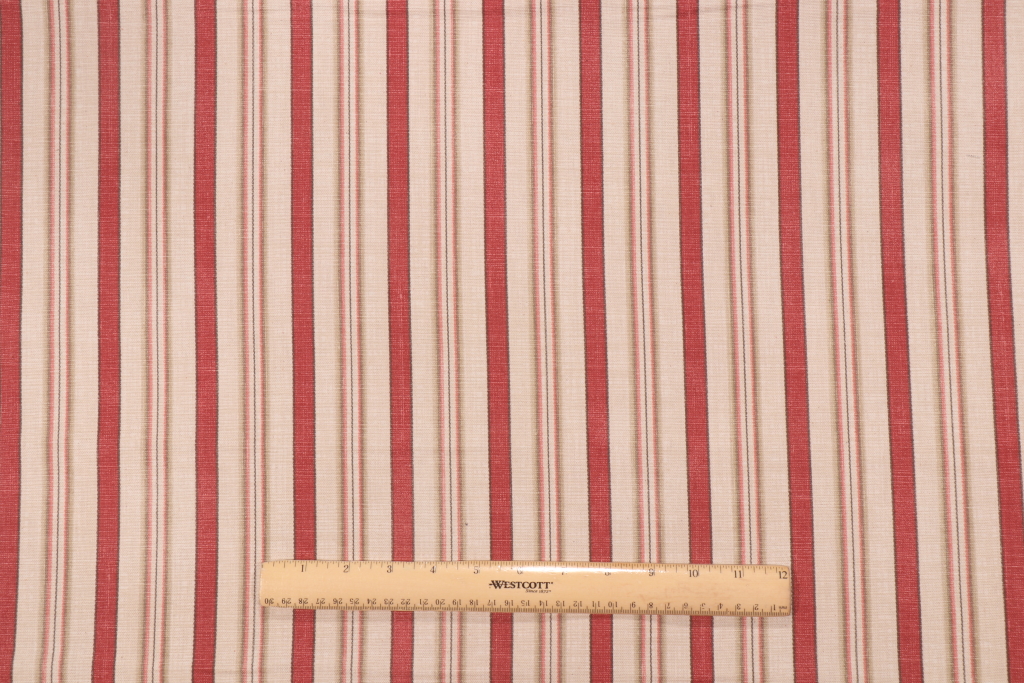 Waverly General Store Printed Cotton Drapery Fabric in Crimson