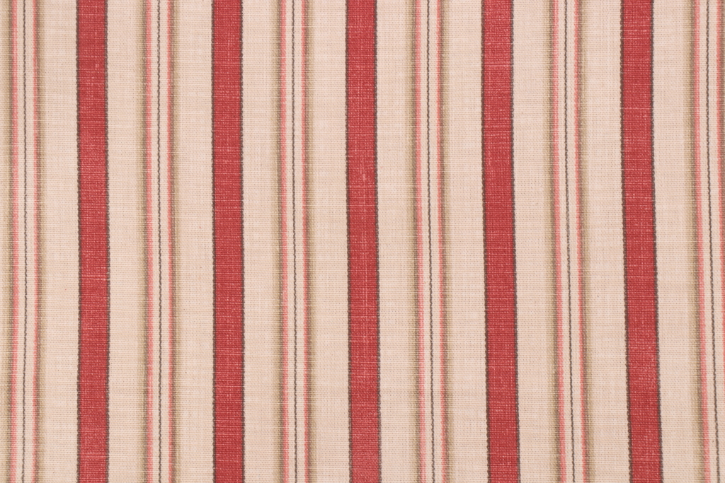 Waverly General Store Printed Cotton Drapery Fabric in Crimson