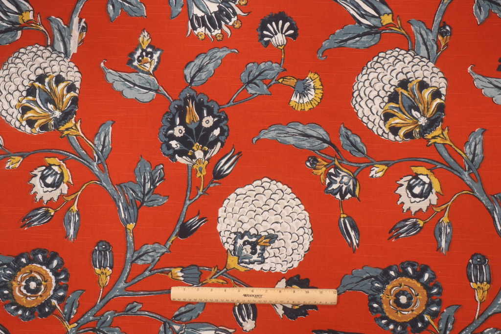 11 Yards Robert Allen Dwell Studios Auretta Printed Cotton Drapery