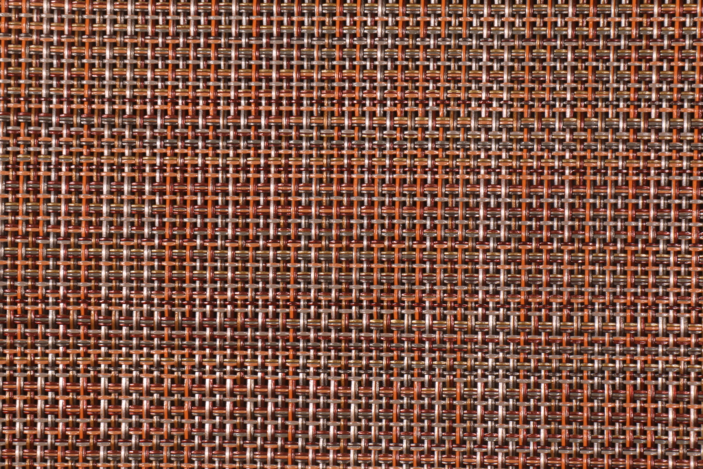 2.75 Yards Harvest/Orange Woven Vinyl Mesh Sling Chair Outdoor Fabric