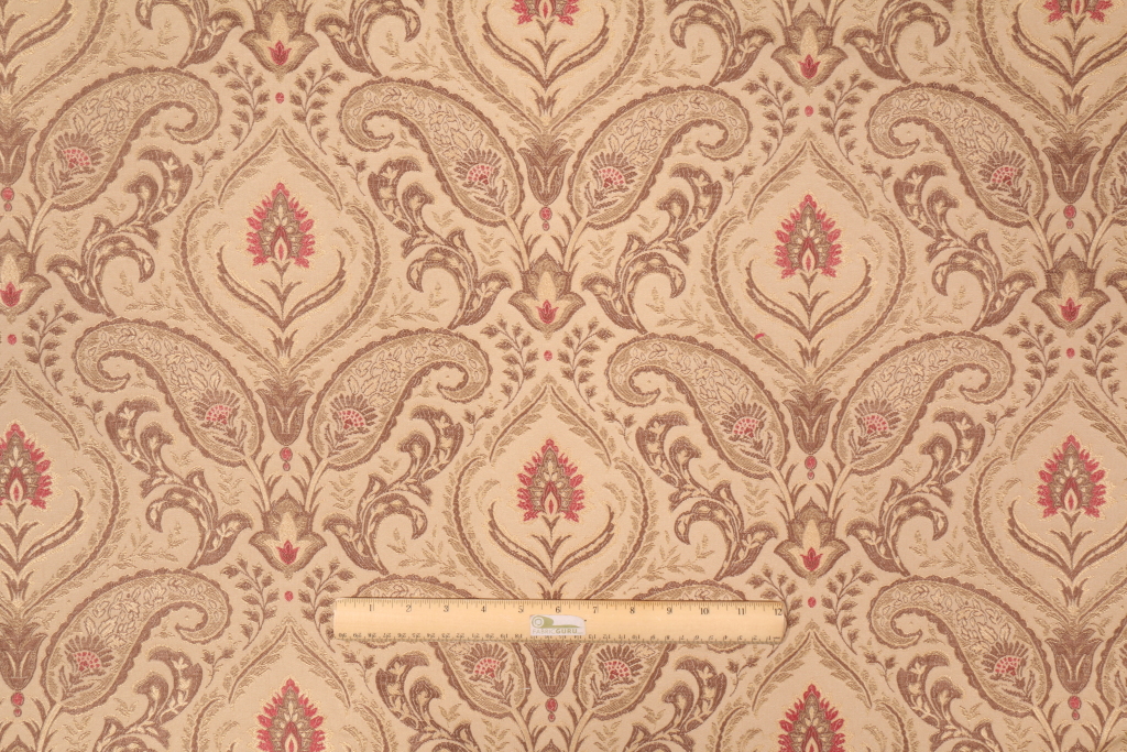 2 Yards Tapestry Upholstery Fabric in Gold