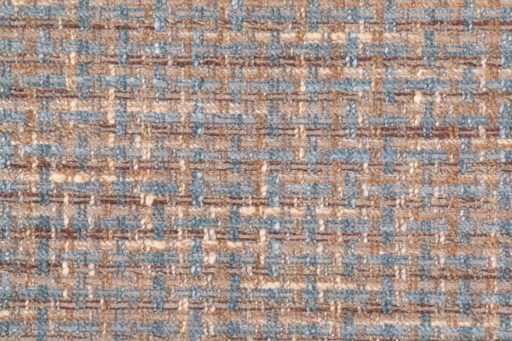 Hamilton Pixal Chenille Upholstery Fabric in Bluestone