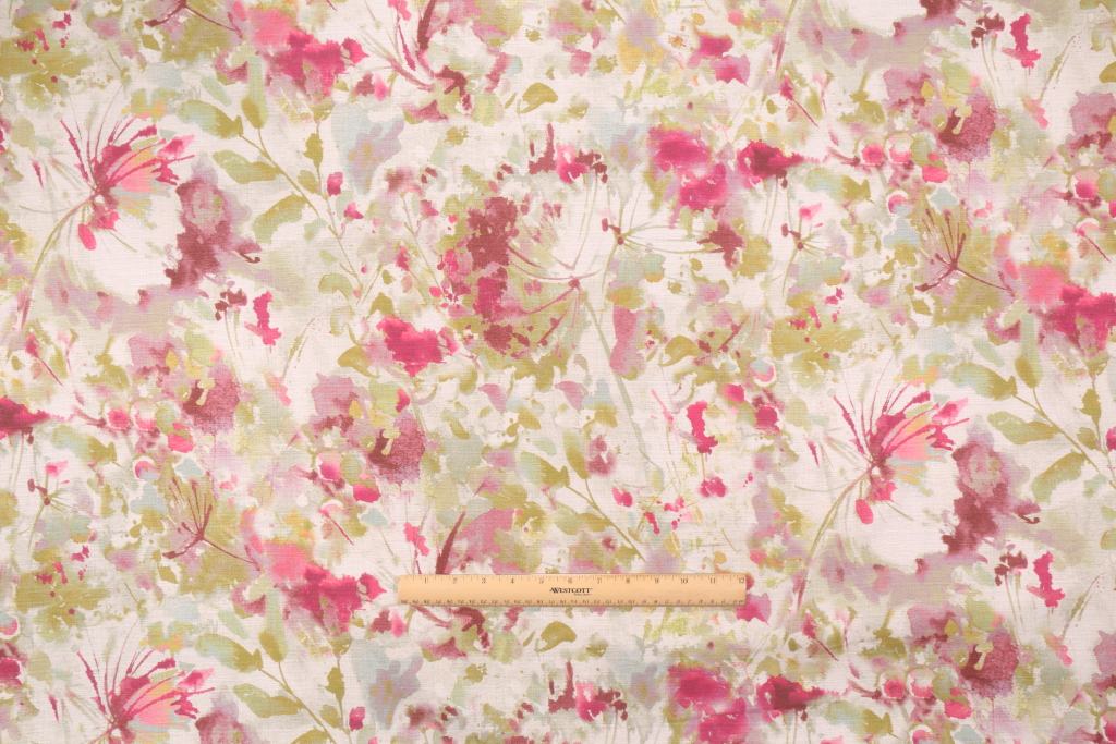 5.25 Yards Mill Creek Westerly Printed Cotton Drapery Fabric in Grapevine