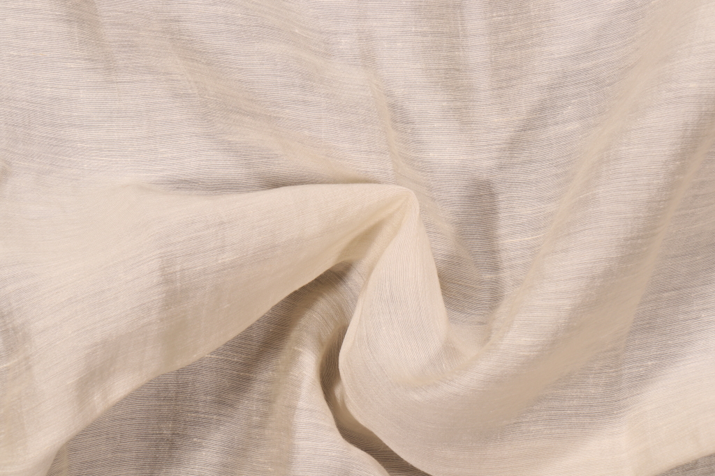 1 Yards Lelievre Paris Mica Sheer Drapery Fabric in Craie