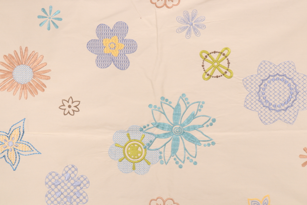 1.25 Yards Fonthill Amarillo Embroidery Embroidered Silk Blend Drapery