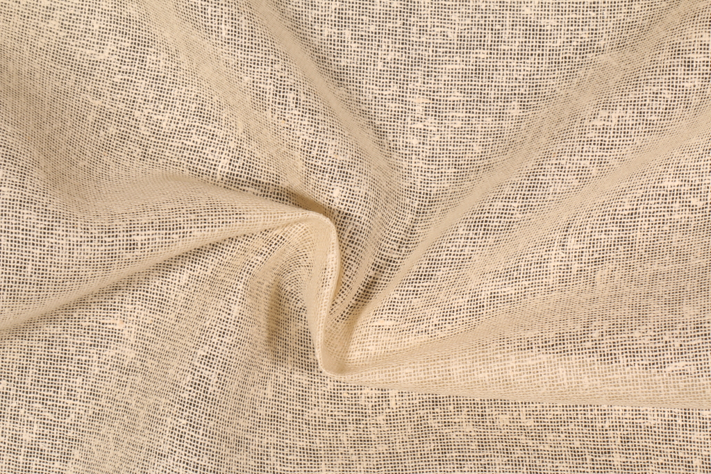Robert Allen Light N Bright Silk Gauze Drapery Fabric in Buttercream