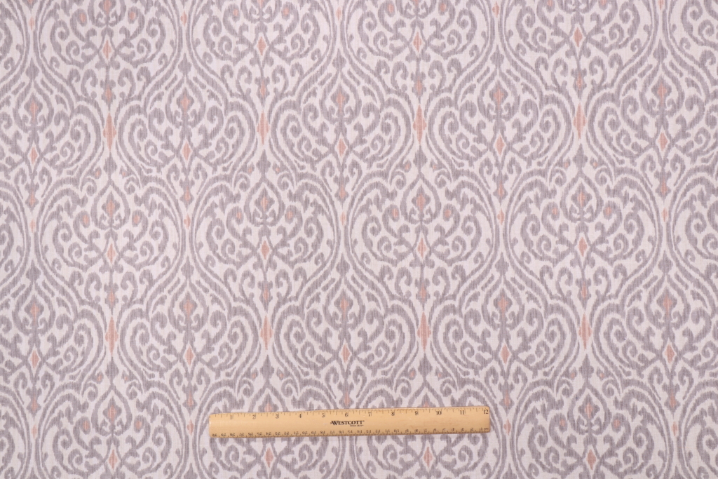 PK LIfestyles Sri Lanka Printed Cotton Drapery Fabric in BlushLifestyles