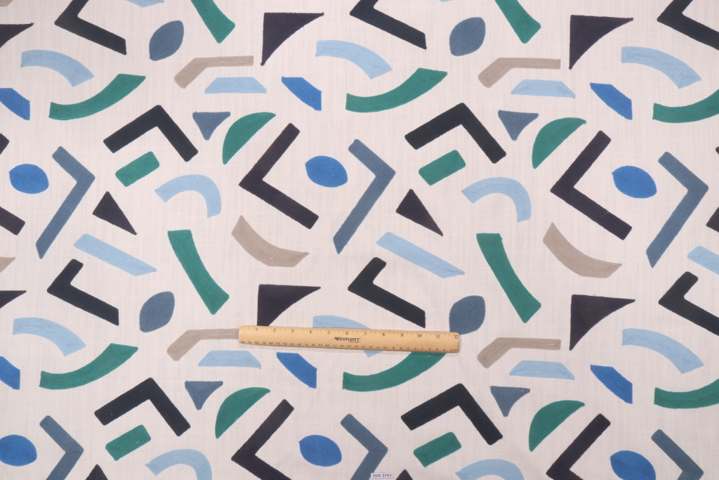 PK Lifestyles Oslo Embroidery Woven Embroidered Decorator Fabric in Horizon