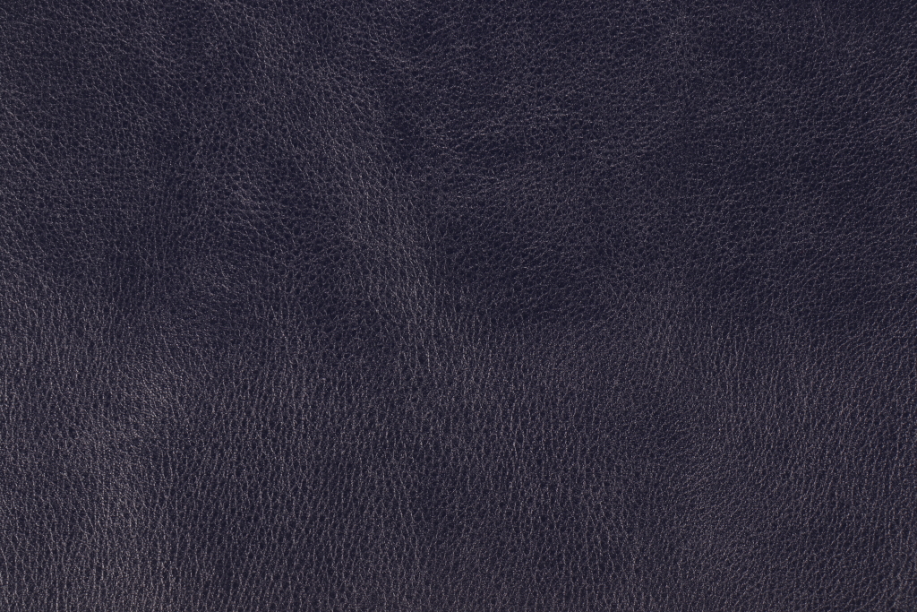 Solid Bonded Leather Upholstery Fabric in Navy