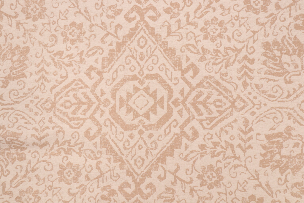 8.63 Yards Covington Medallion Tapestry Upholstery Fabric in Linen