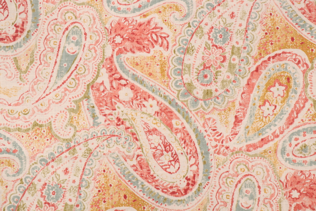 Richloom Platinum Collection Stanton Printed Linen Blend Drapery Fabric