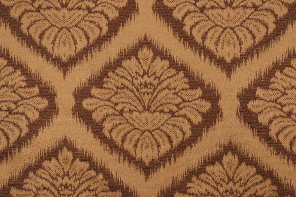 6.75 Yards Thibaut Mumbai Ikat W78044 Woven Upholstery Fabric in Brown
