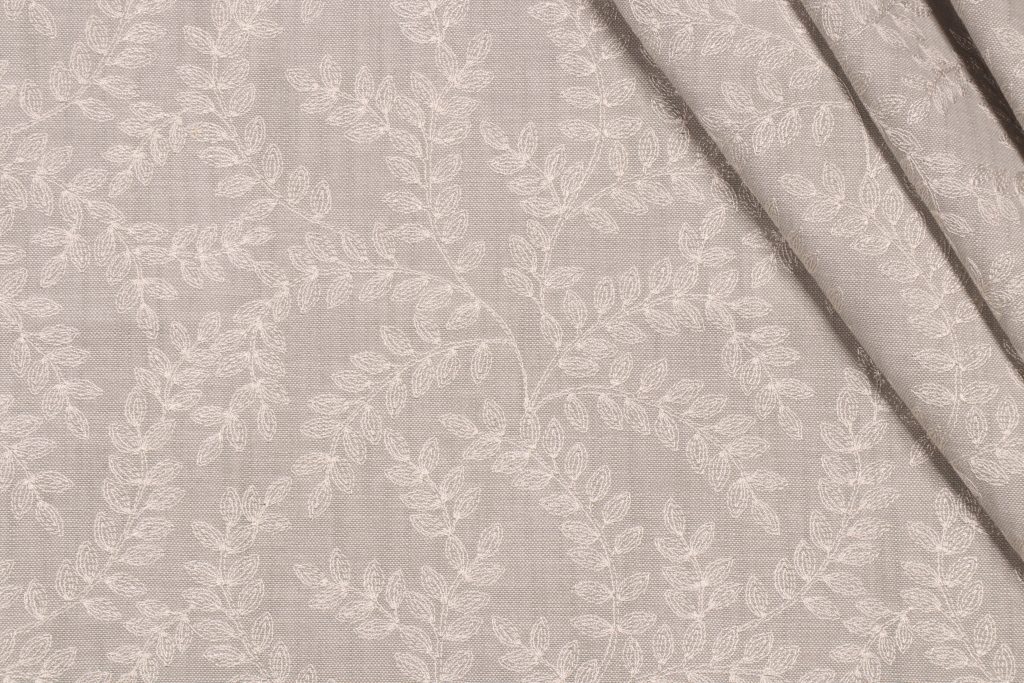 Valiant Fabrics Cordoba Embroidered Drapery Fabric in Sky