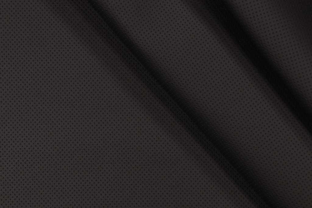 Embossed Vinyl Upholstery Fabric in Black